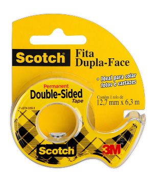Packshot amarelo de  Fita Dupla-Face®.