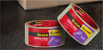 Fita Adesiva® Curta Fácil Packshot, TBH. Fita adesiva adesiva®.
