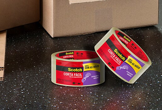 Fitas de Empacotamento Corta Fácil Scotch®.
