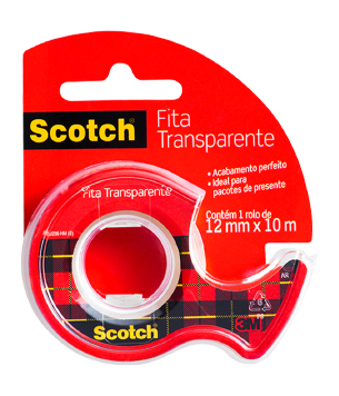 Packshot vermelho de Fita Transparente Scotch®.